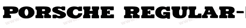 porsche Regular字体转换